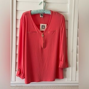 Anne Klein New with tags Long Sleeve blouse